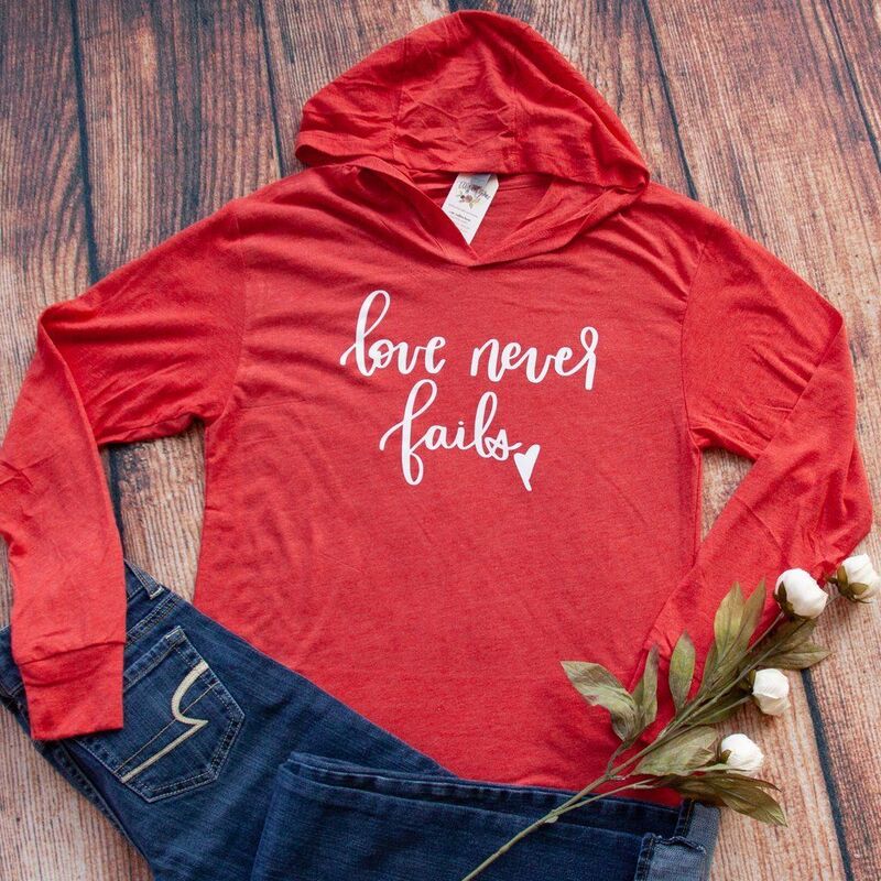 Love Never Fails Hoodies for Every Occasion